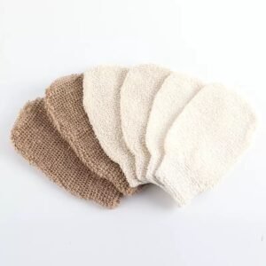 Gants de douche exfoliants
